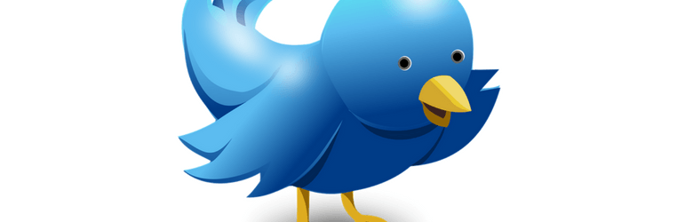 blue twitter bird sending a message