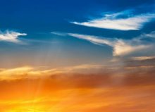 orange and blue sky