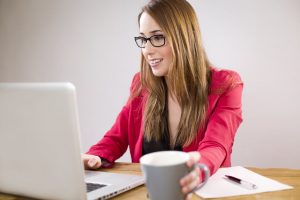 women working at desk