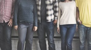 men and women group photo without showing faces