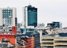 manchester city centre building shot