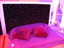 cushions on waterbed in sensory room 1