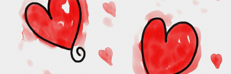 hearts drawing