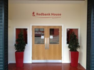 front of redbank house